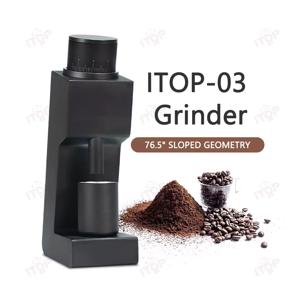 

ITOP 03 Electric Coffee Grinder Seven-core 48mm Burr Household Coffee Bean Grinder Coffee Miller VS3 Grinder Espresso 110V 220V