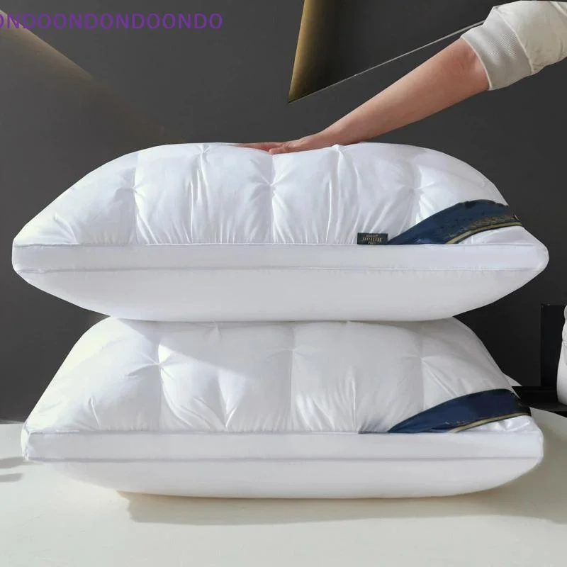 Non-Collapse Ergonomic Sleep Pillow High Quality Soft Fluffy Neck Cushion for Home Bedroom Travel Nap Use