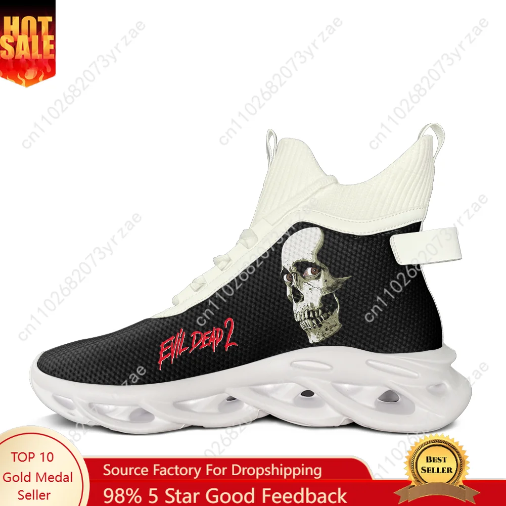 

Evil Dead II High Top Flats Sneakers Mens Womens Teenager Sneaker High Quality Personalized Fashion Casual Shoe Customize Shoes