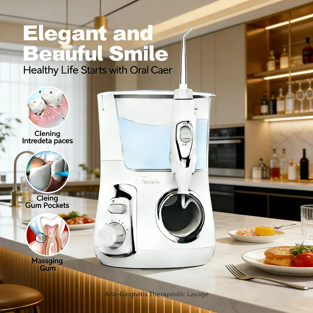

Advanced Oral Irrigator Water Flosser 800ML, 10 Function Modes 5 Replaceable Tips, Anti-Cavity & Anti-Bad Breath Dental Device