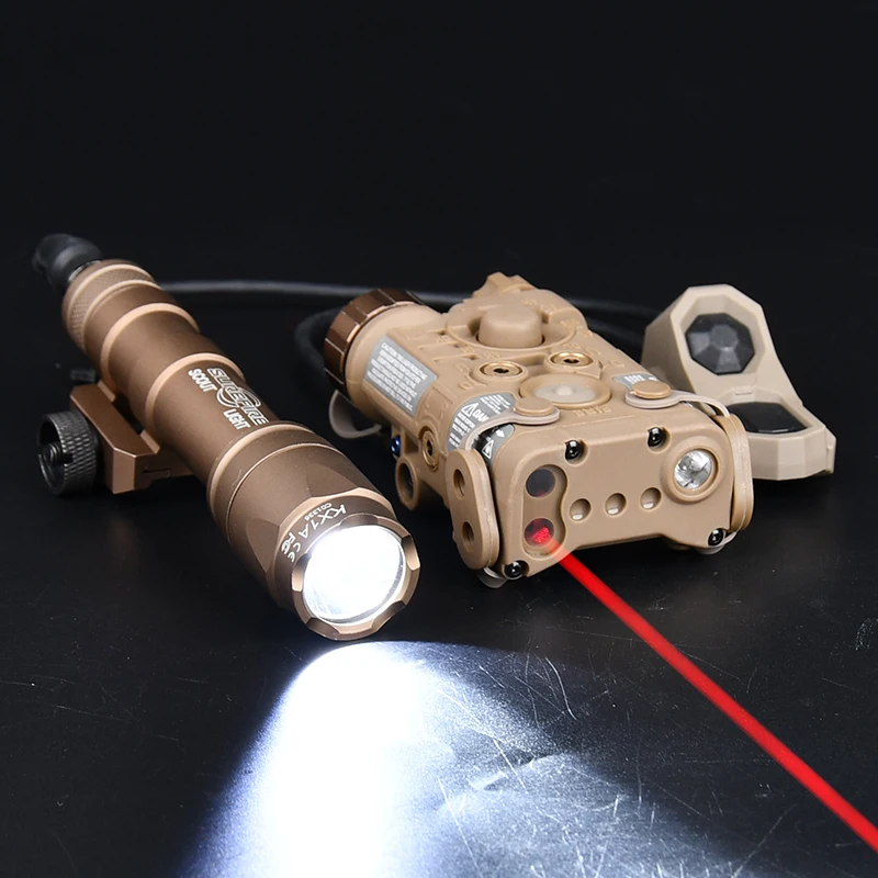 WADSN Tactics NGAL Red Green Blue laser Indicator Surefir M600C Hunting Scout Light With AXON Dual Control Switch Fit 20MM Rail