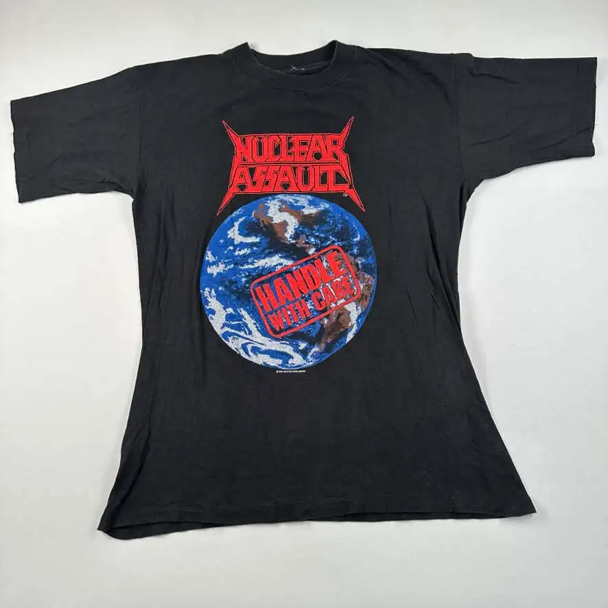 Vintage 1990 Nuclear Assault T Shirt Large Handle With Care