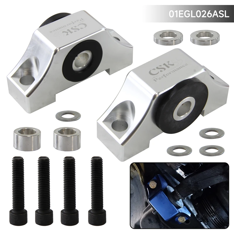 

Billet Motor Torque Mounts Kit For Honda Civic EG EK D16 B16 B18 B20 Black/Silver/Blue/Red