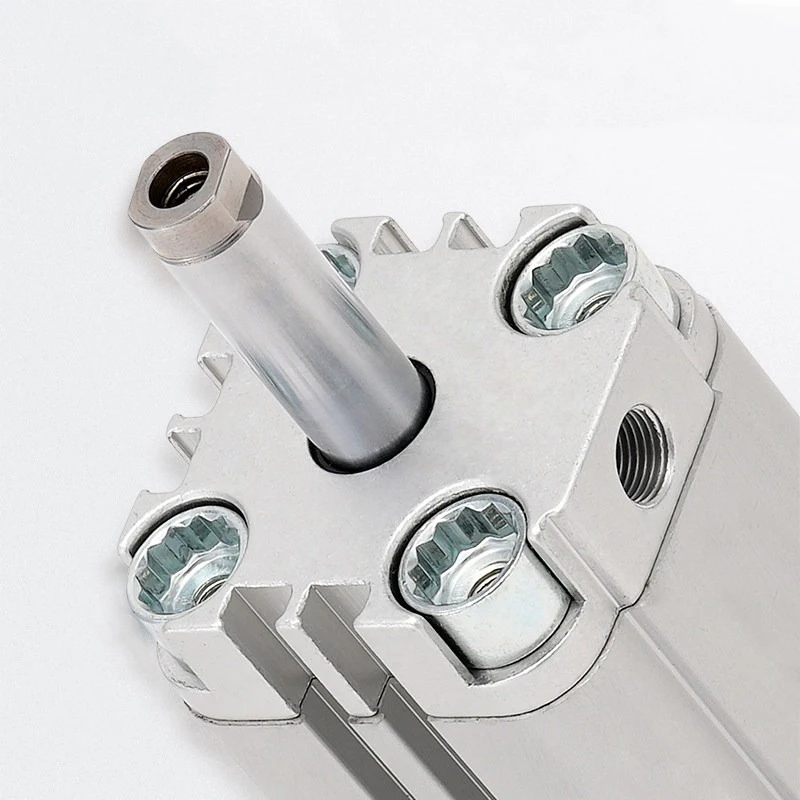ADVU Compact Pneumatic Cylinder Double Acting Air Cylinder Aluminum Alloy ADVU-12/16/20/25/32/40/50/63 Bore 5mm-200mm Stroke-P-A