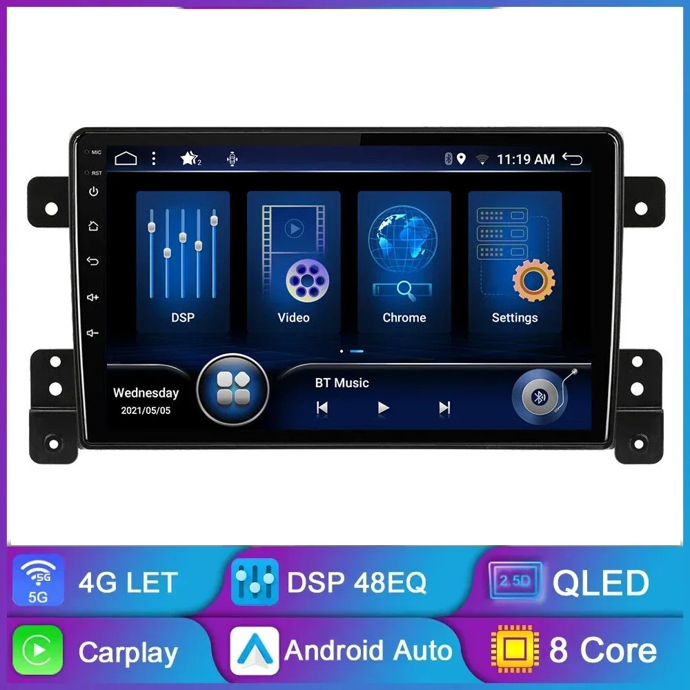 

2Din Android 14 Car Multimedia Player For Suzuki Grand Vitara 3 2005-2015 Video Radio GPS Navigation 4G Stereo Wireless CarPlay