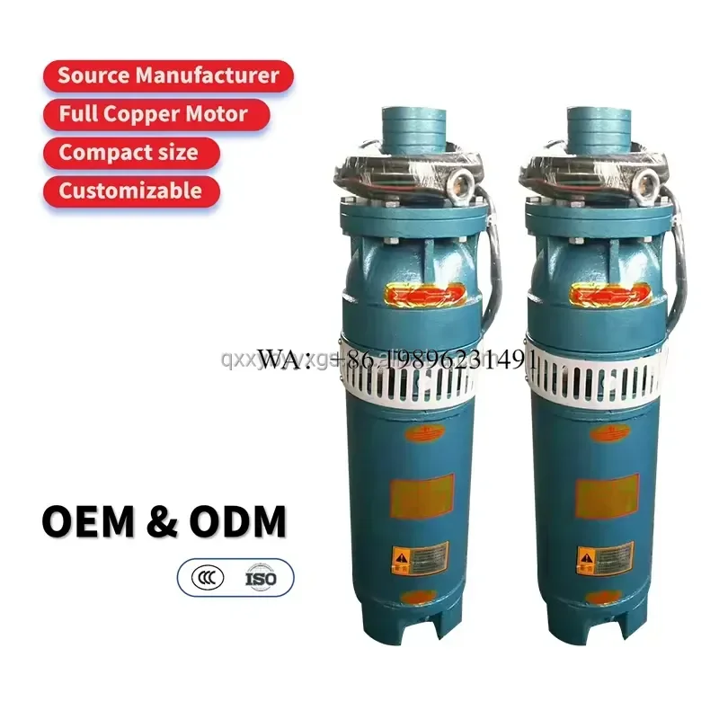 Wmwmnu Factory Direct Supply Cast Iron 3.5HP Anti Block Submersible Orchard Drip Irrigation Pumps