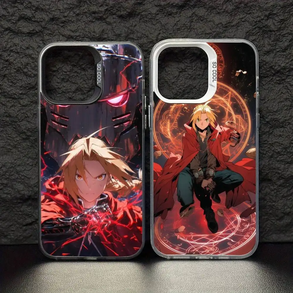 

Cool Anime F-fullmetal A-alchemistjpg Phone Case For iPhone 17,16,15,14,13,12,11,Pro Max,Plus Candy Silver Cover