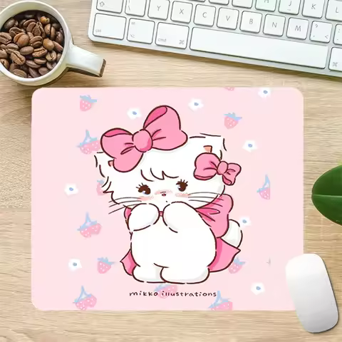 Mikko Gaming Mouse Mat Pc Gamer Girl Hot Pad Game Mats Mousepad Company Desk Accessory Computer Accessories Anime Mause Laptop