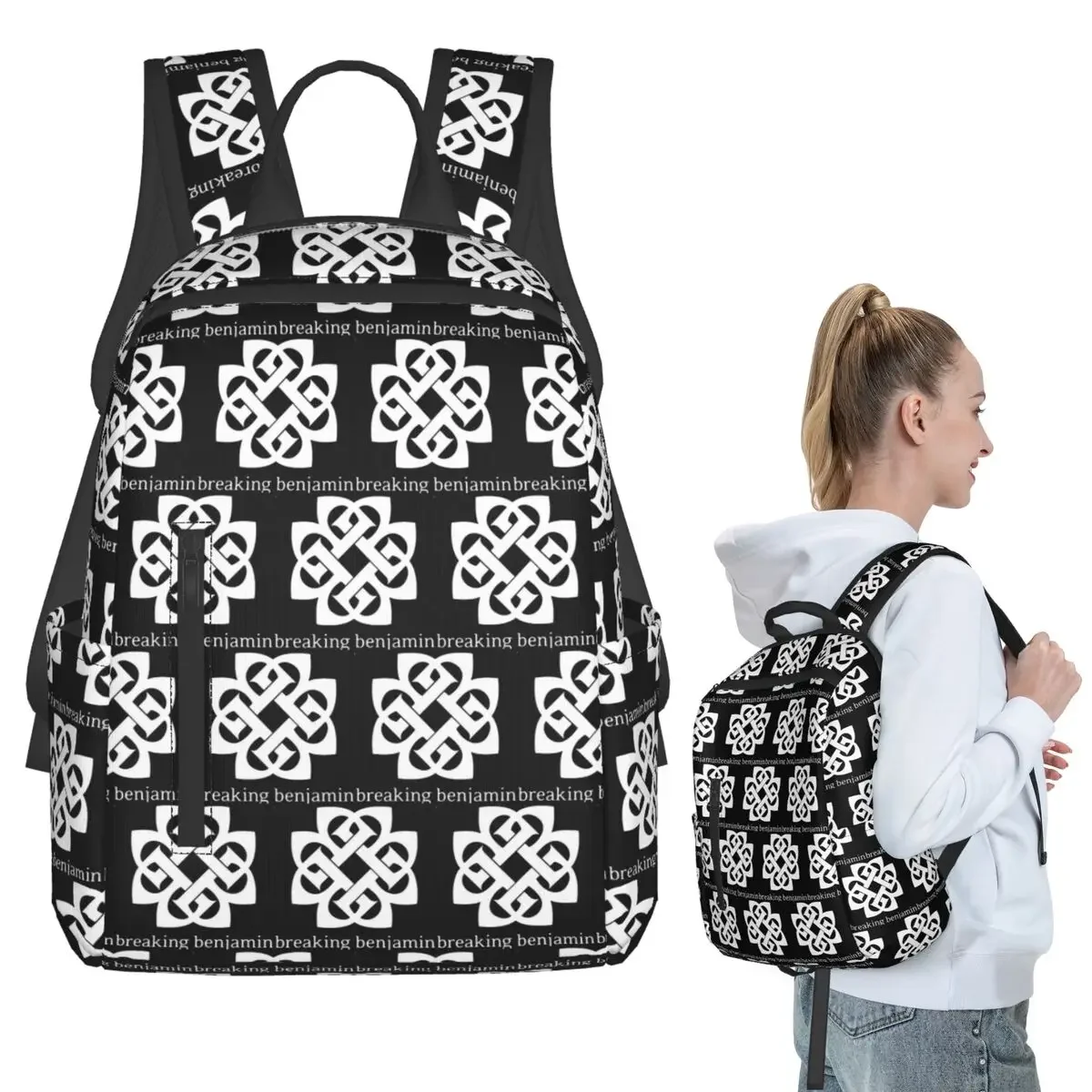 

Art - Breaking Benjamin Premium Backpack Student Boys Girls BookBag Kids School Bag Laptop Shoulder Bags for Men Women