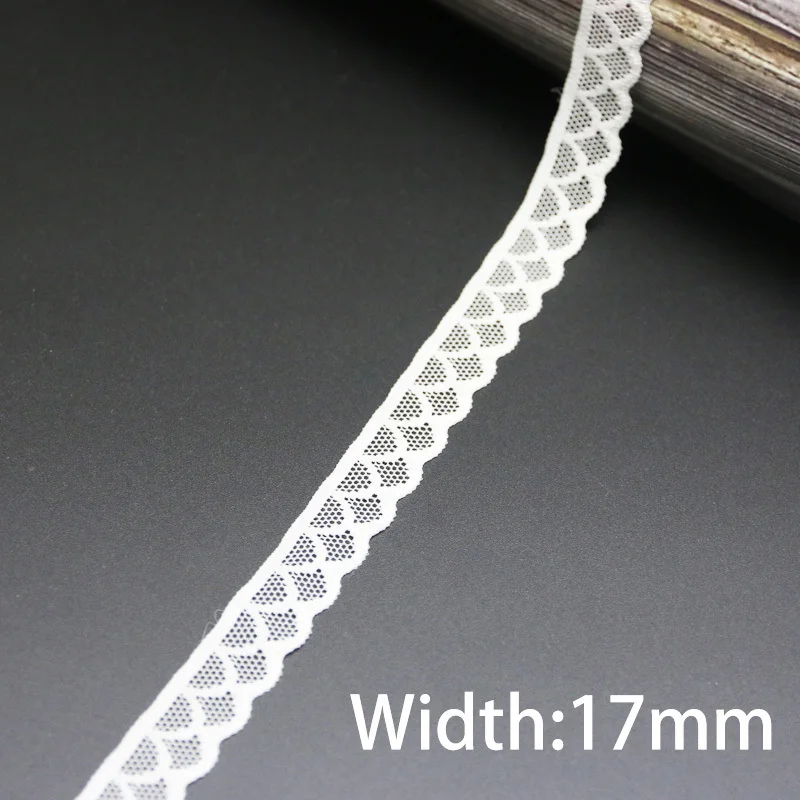 (5 meters/roll) White Elastic Lace Fabric Underwear Stretch Laces Trim Manual DIY Crafts Sewing High Quality Ribbon