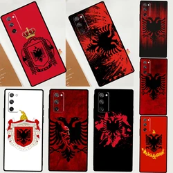 Albania Albanians Flag Art Case For Samsung Galaxy S23 S22 Ultra S21 S20 FE S8 S9 S10 Note 10 Plus Note 20 Ultra Cover