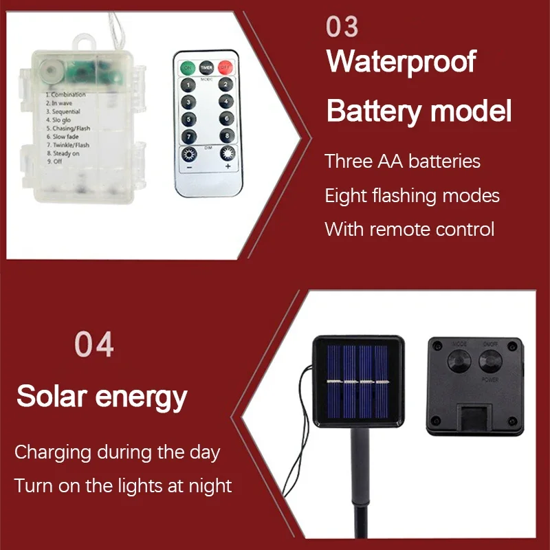 Parachute Lighting Fixture Santa Claus Hanging Deco Leather Wire Lamp Christmas Holiday Party Eaves Courtyard LED Light String