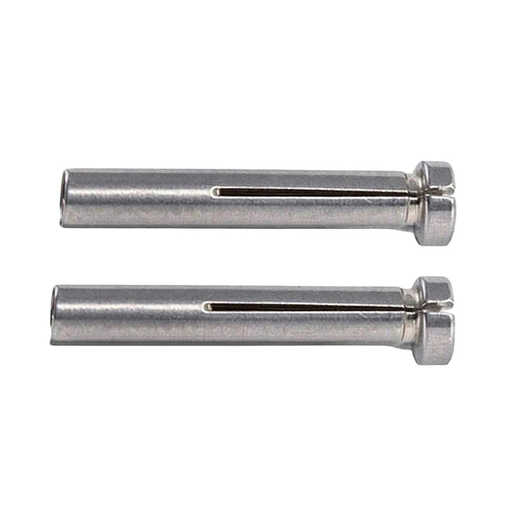 Precision Stainless Steel Collet Sleeve Kit 2PCS for Engraving Machines Needing 3mm to 2.35mm Shank Adaptation