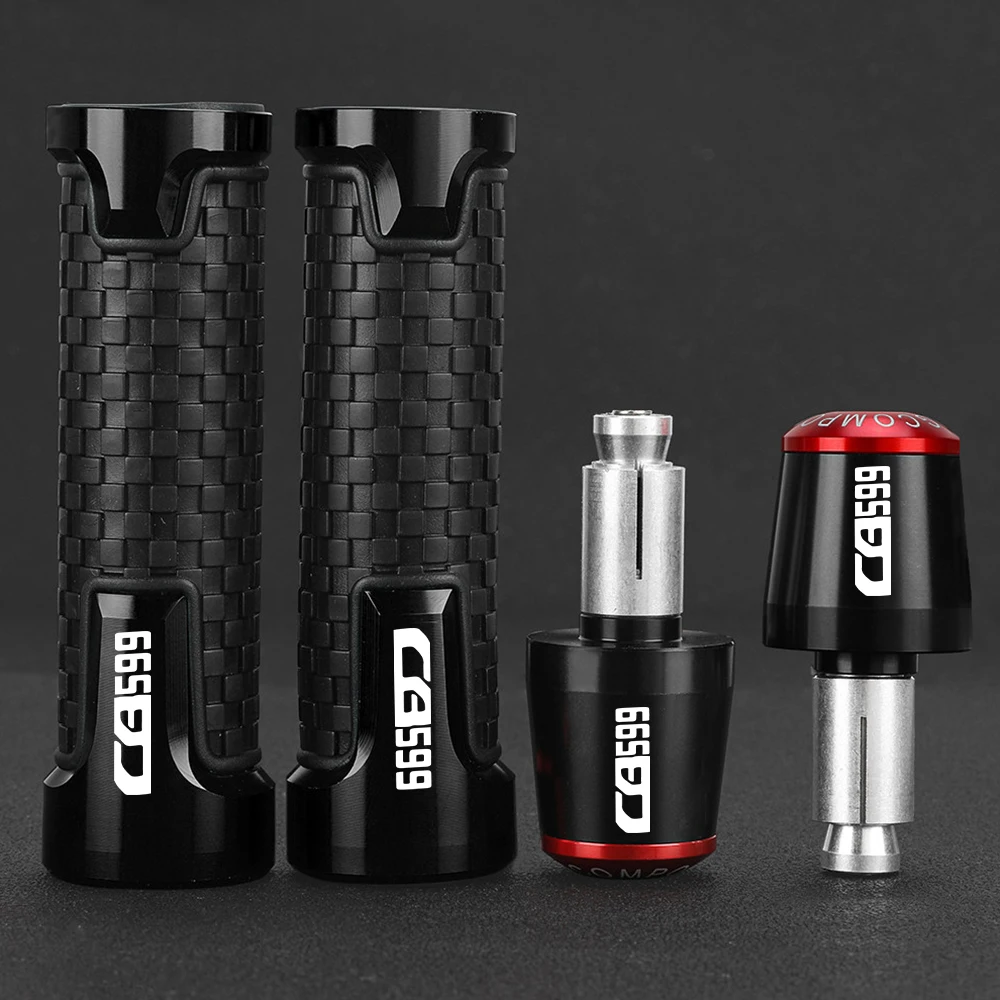 

For Honda CB 599 CB599 1998-2002 2003 2004 2005 2006 7/8" 22MM Motorcycle Handlebar Grips Handle Bar Cap End Plugs CB599HORNET