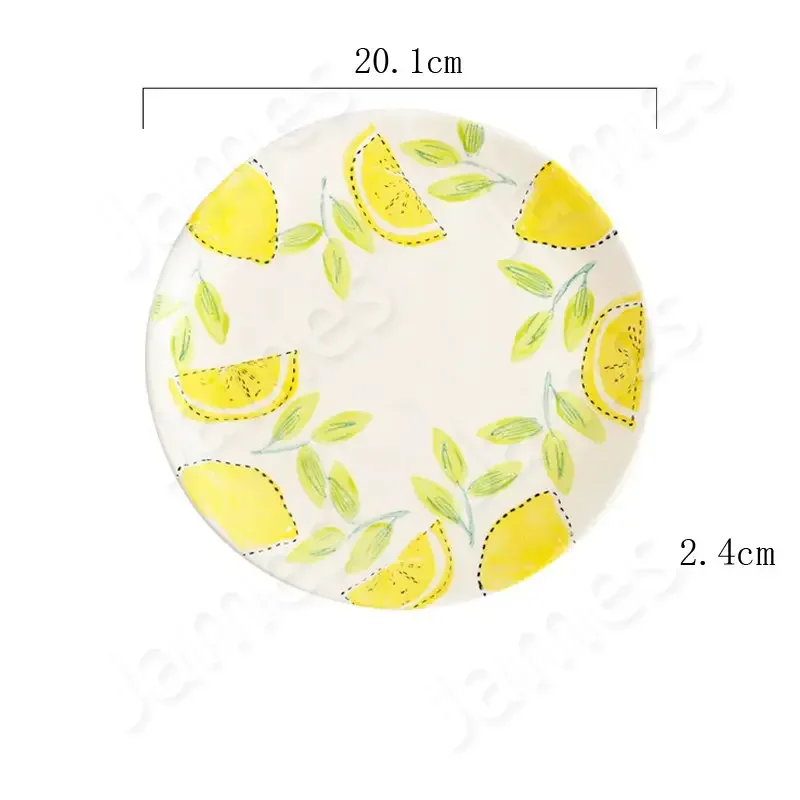 Dinner Plates Ceramic Plates Underglaze Color Dinner Plate Steak Pasta Dishes Cake Dessert Dishes Salad Tableware Household Use