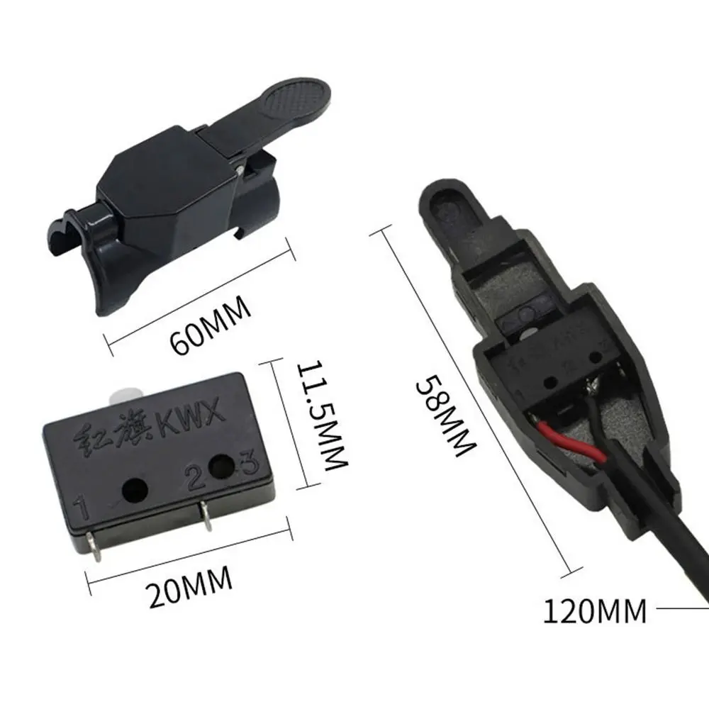 Universal Switch Trigger Micro Switch Metal Plastic Torch Switch Trigger Shell w/Micro Switch for TIG Argon Arc Welding
