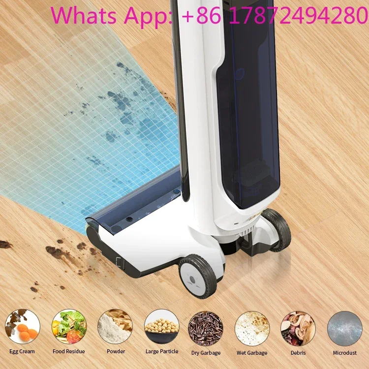 3-in-1 Cordless Wet Dry Vacuum Cleaner, 14000Pa Rechargeable with Double Tank for Hard Floors