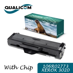 Qualicom-cartucho de tóner Compatible con Xerox workcenter 3020 Xerox Phaser 3025, recambio de chip, 106R02773, 3025, 3020