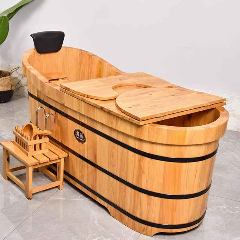 Simple Bathtub Dog Spa Professional Pedicure Tub Bath Elderly Sauna Wood Adult Portable Adults Shampoo Badewanne Sink Shower