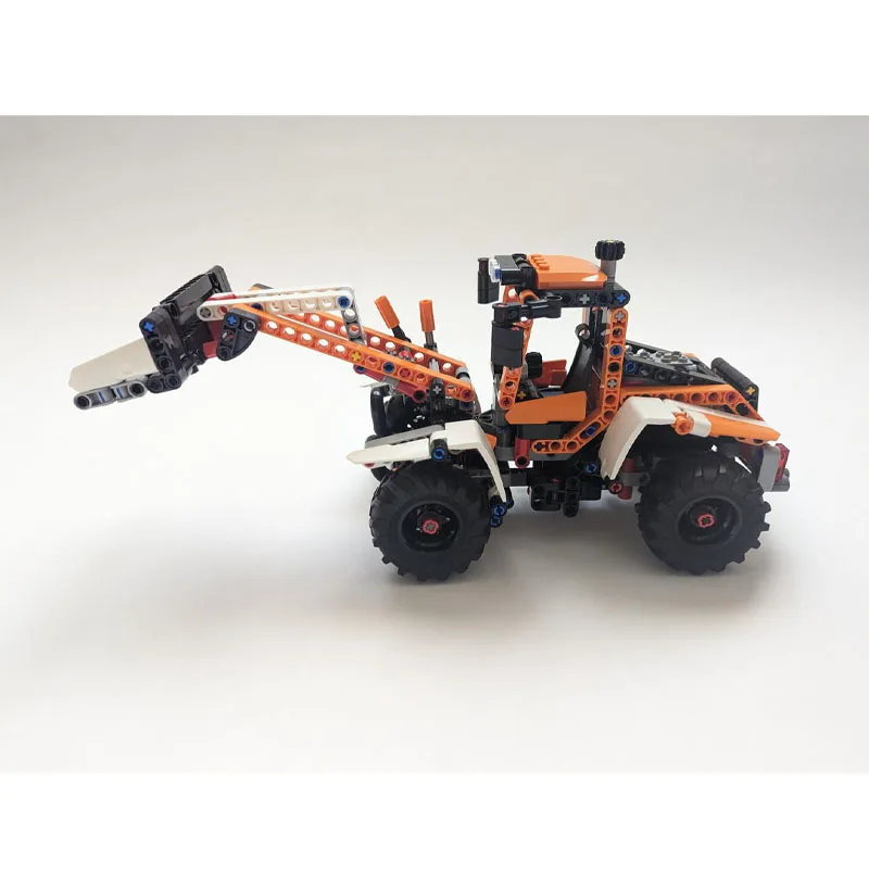 

MOC-122993Urban Farm Agricultural Front-Mounted Bulldozer Building Block Model, 542parts, Boys' and Children's Birthday Toy Gift