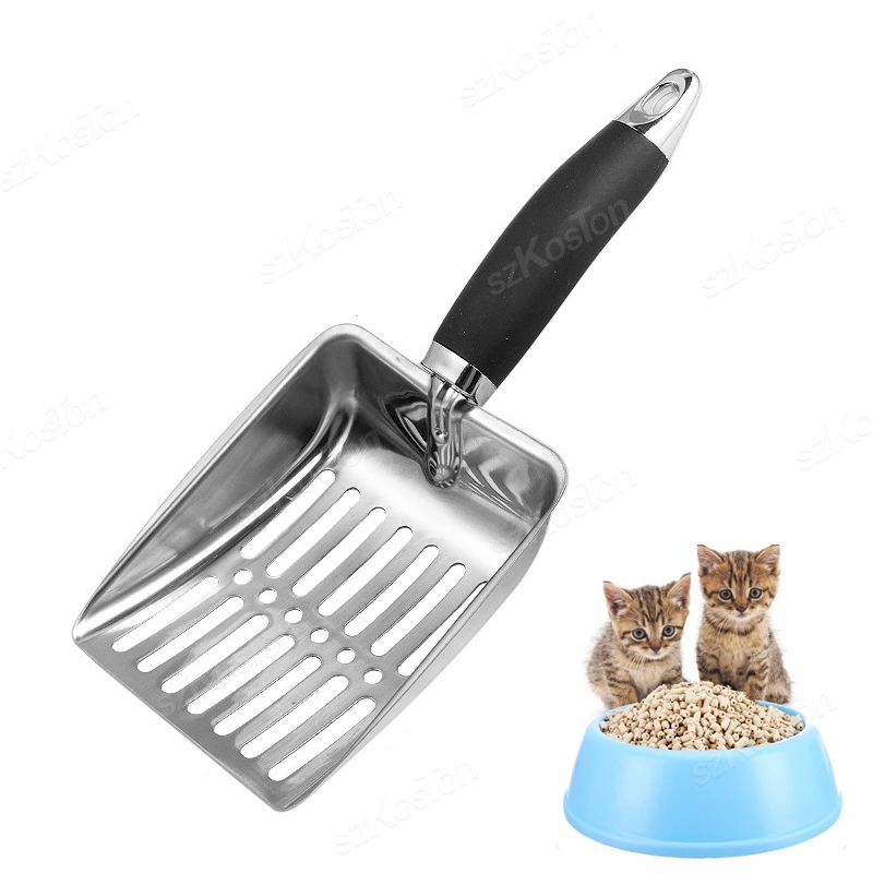 Cat Litter Scoop Pet Cleaning Tools Stainless Steel Feces Shovel Cat Litter Shovel Sand Shovel Screen Fecal Spoon Pet Supplies