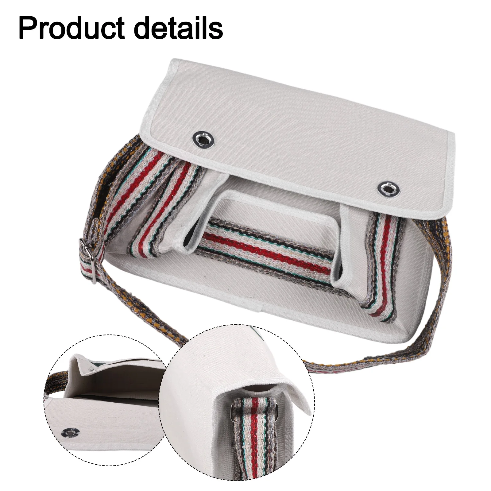 Bolsa de ferramentas para reparo, bolsa de ferramentas para eletricista, alça de ombro ajustável, material resistente como imagem para eletricistas