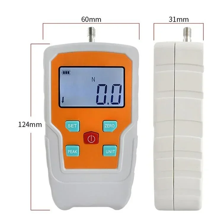 Digital High Precision Force Gauge Meter Push Pull Pressure Spring Dynamometer Testing Machine Tester Range 2-500N Widely Used