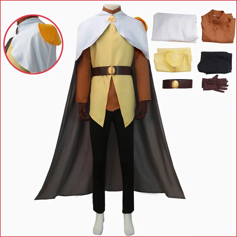 Anime The Owl House 3 TOH Luz Hunter Costume cosplay cacciatore mantello vestito La guardia d'oro Costume Mantello Vestito Vestito di Halloween