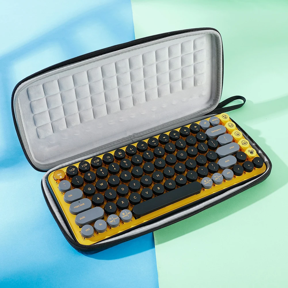 Tas Pembawa Tahan Air untuk Keyboard Logitech POP Keys, Tas Penyimpanan Perjalanan untuk Keyboard Nirkabel