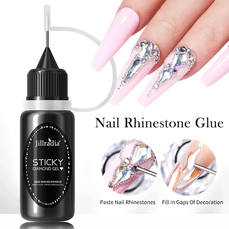 กาวติดเล็บ 10 มล. สำหรับติดอุปกรณ์ตกแต่งเล็บ 3 มิติ DIY แรงยึดติดสูงพิเศษ ไม่ต้องทำความสะอาด ปิดขอบเล็บ