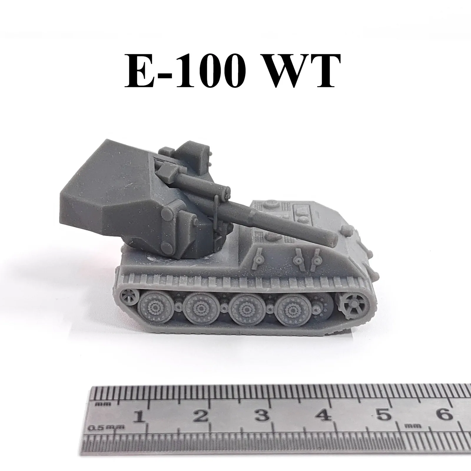

Немецкий истребитель танков E-100 WT, 3D-печать, масштаб 1/144, миниатюрная модель танка, из смолы, под покраску