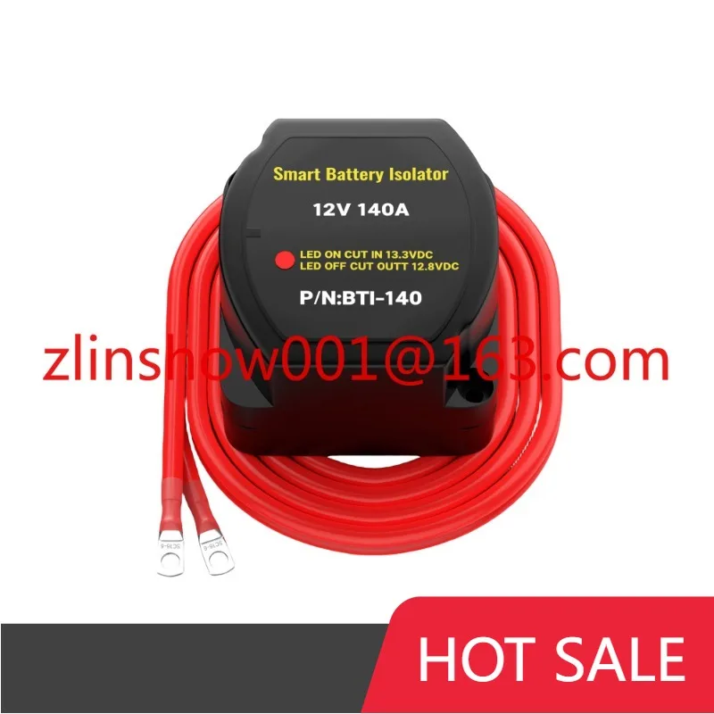 Relé sensible al voltaje 12V 140A Kit de aislador de batería inteligente Camper coche RV yate aislador de batería Dual para barco de coche marino