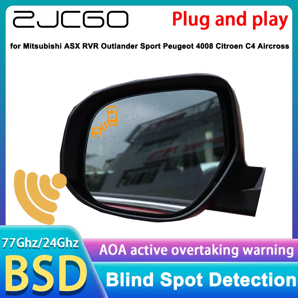 for Mitsubishi ASX RVR Outlander Sport Peugeot 4008 Citroen C4 Aircross Blind Spot Warning Detection Lane Change Assist LCA BSW
