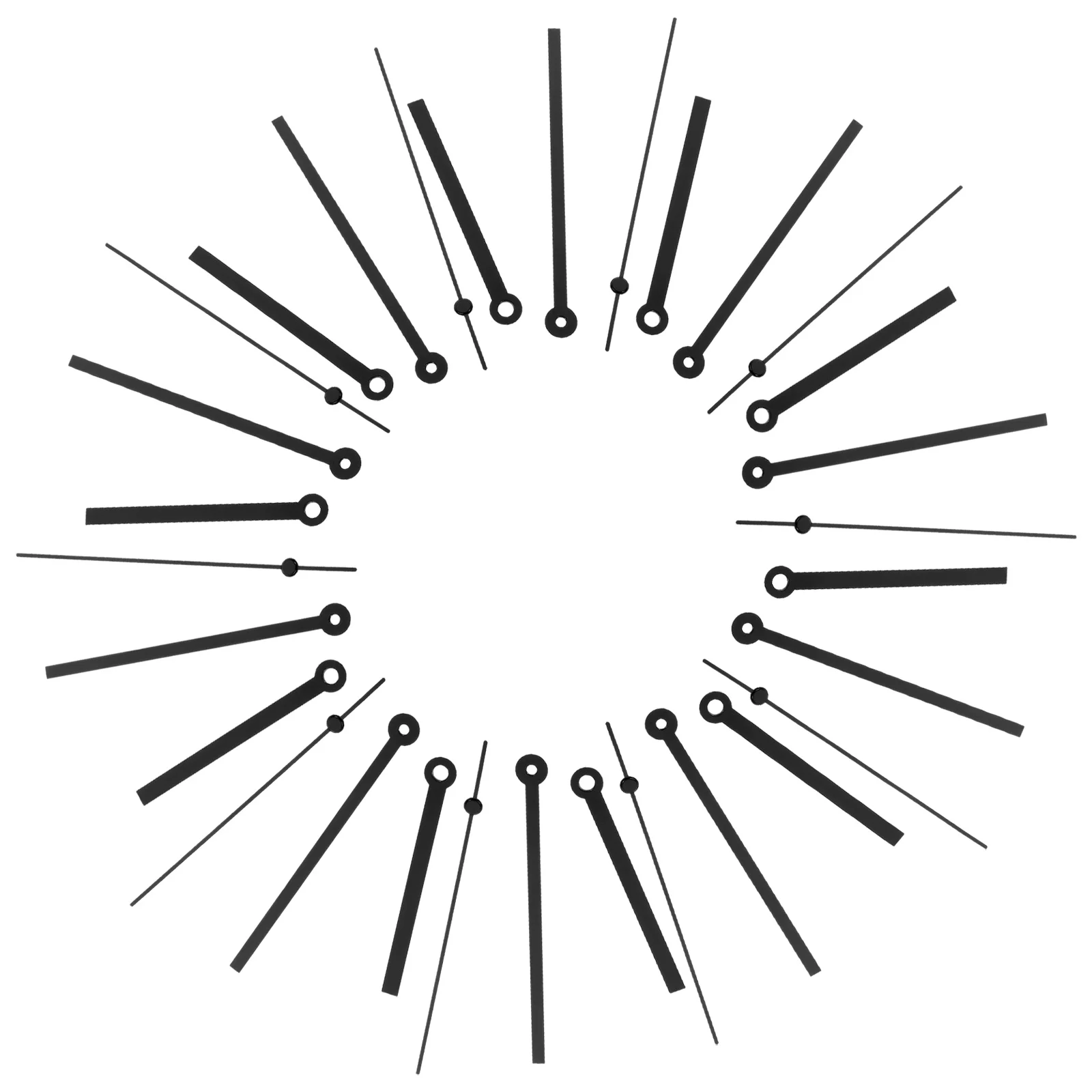 10 Sets Clock Hands Kit Clock-hands Replacement Large Only Parts Wall Pointer Insert for Making Clocks