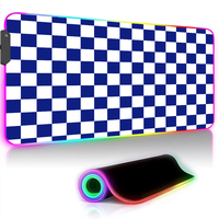Pc Gamer Checkerboard Deskmat Mousepad Rgb Mouse Pad 900x400 Gaming Mats Desk Accessories Office Mausepad Mat Extended Large Xxl