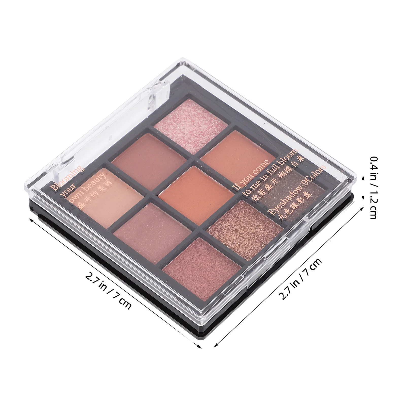 1 szt. Paleta Cieni do Powiek 9 Kolorów Mocno Napigmentowane Matowe i Brokatowe Długotrwałe Zestawy do Makijażu na Imprezę Zestawy Cieni do Powiek