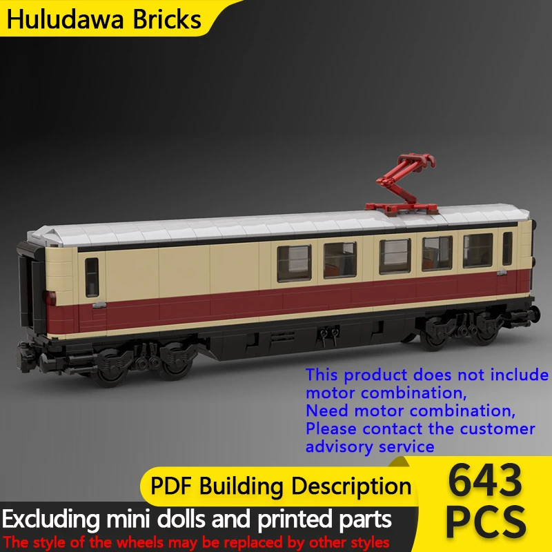 

City Car Model MOC Building Bricks Luxury Train Passenger Wagon Modular Technology Children Holiday Gifts Assemble Toys Suit