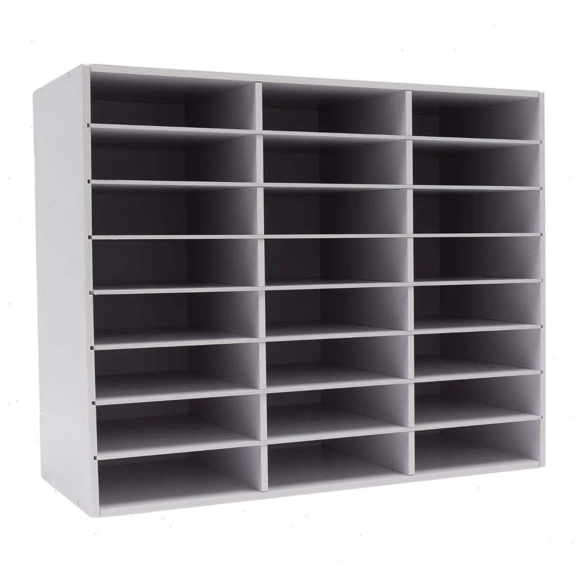 

File Storage Rack, 24-Slot Desktop Document Organizer PVC Magazine Holder, Literature Organizer for Office Home Desk Stationery