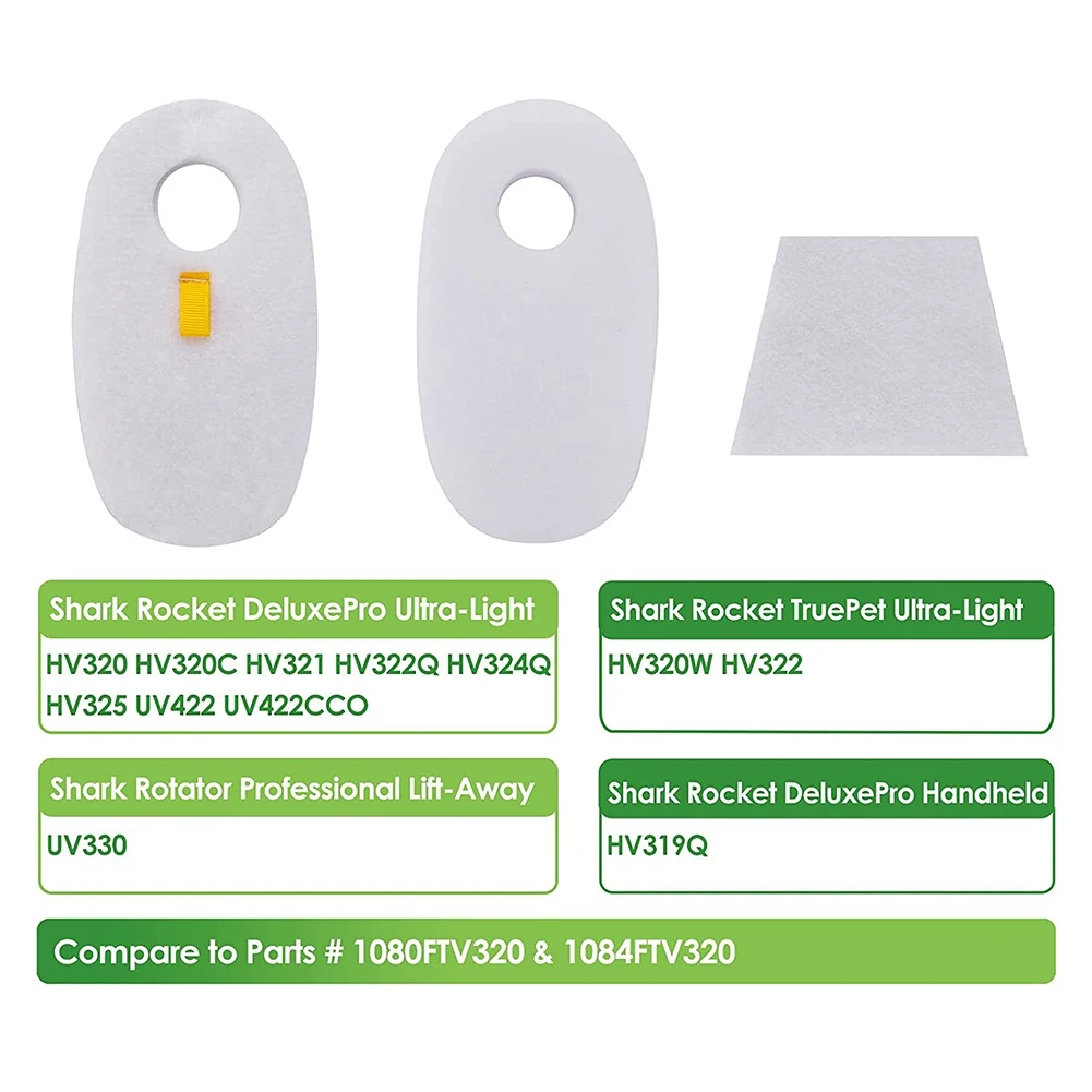 Substituição Filtros a Vácuo para DeluxePro TruePet, Substitui Peças, HV319Q, HV320,HV321,HV322, HV324Q,HV325