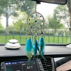 Car Home Decoration Retro Feather Dream net Catcher Feathers Wall Hanging Dream Net Weaving Decor Gifts Decor Car Accessories