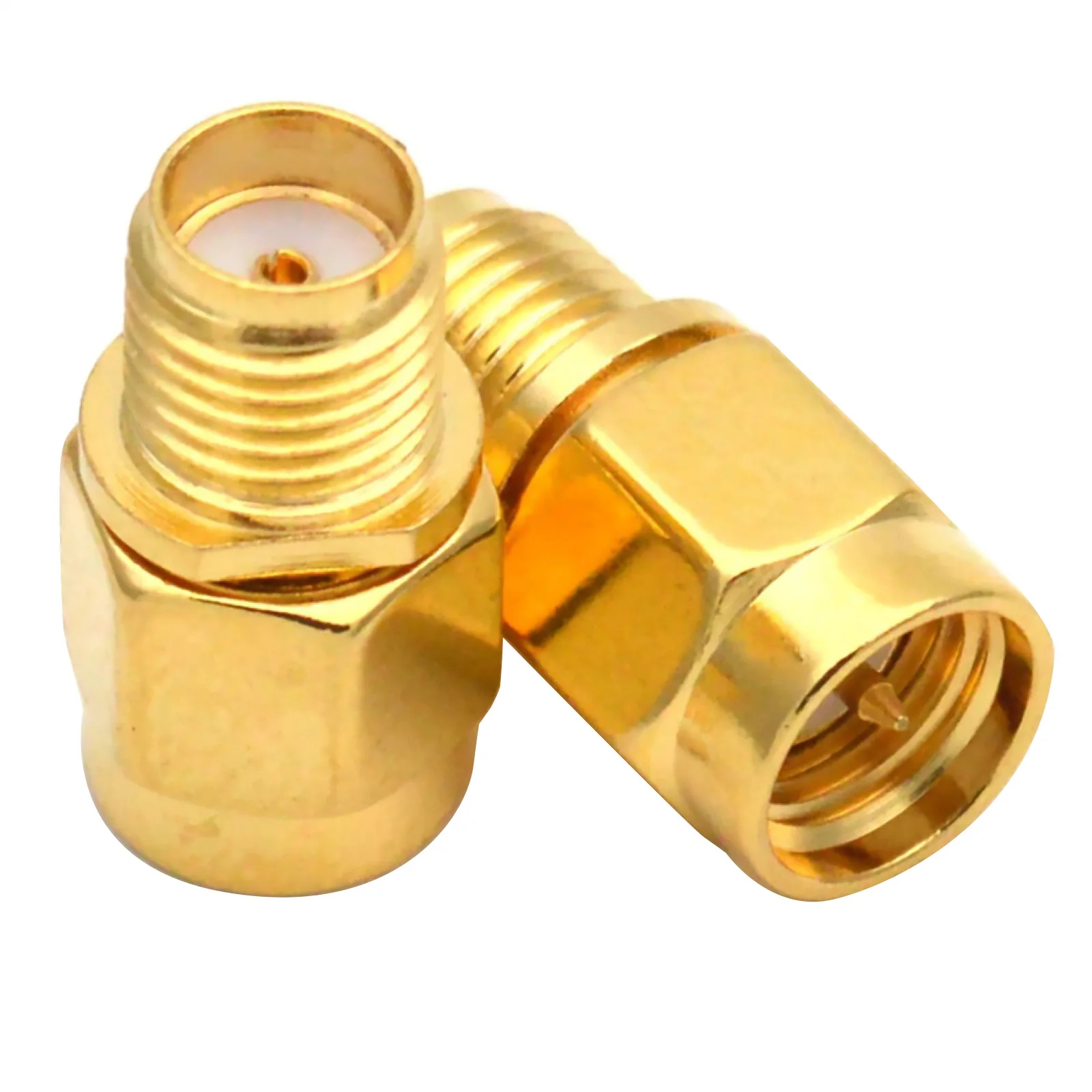 2Pcs/Set SMA Female Jack to SMA Male Plug Coax Cable Connector RF Adapter Converter