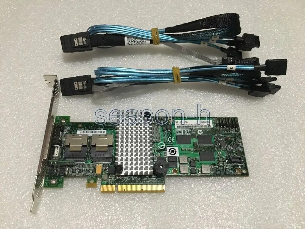 

NEC LSI 9264-8i 6GB PCI-E RAID Controller 256M RAID5/6=LSI 9260-8I +cables/BBU08