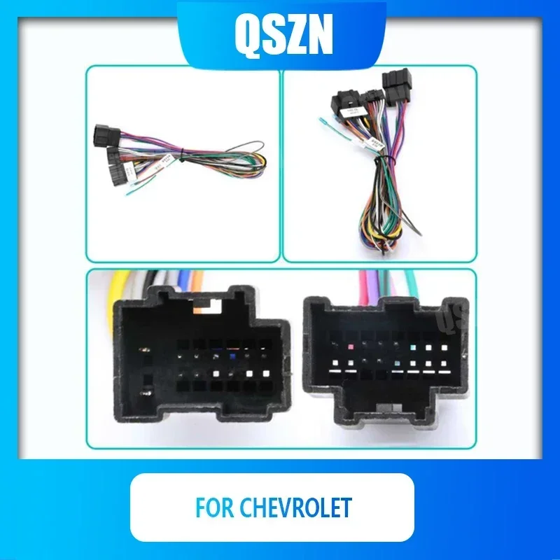 QSZN For Mitsubishi Honda Chevrolet Nissan Toyota Ssangtong Kia Suzuki 16 PIN Power Harness Wiring Cables Car Radio