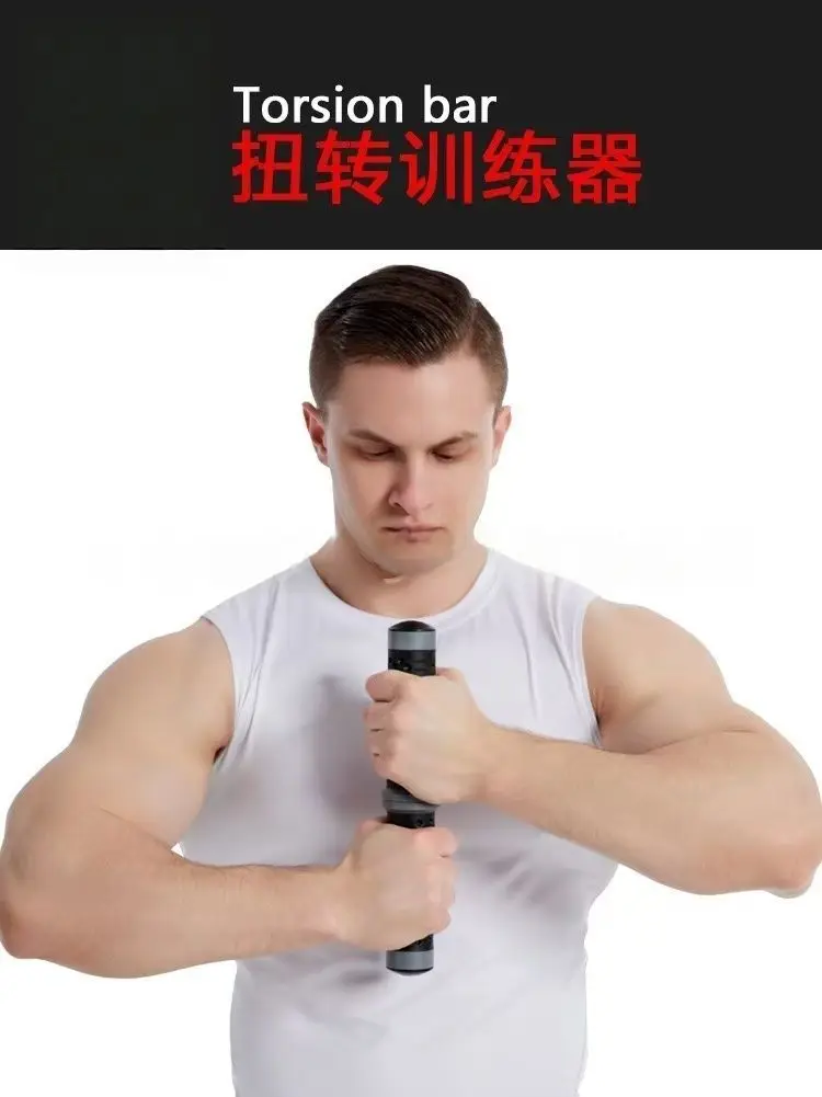 Arm and Wrist Strength Torsion Bar Fitness Breast Expander Rotating Power Wrist Portable Anti Slip Multi Part Training Stick