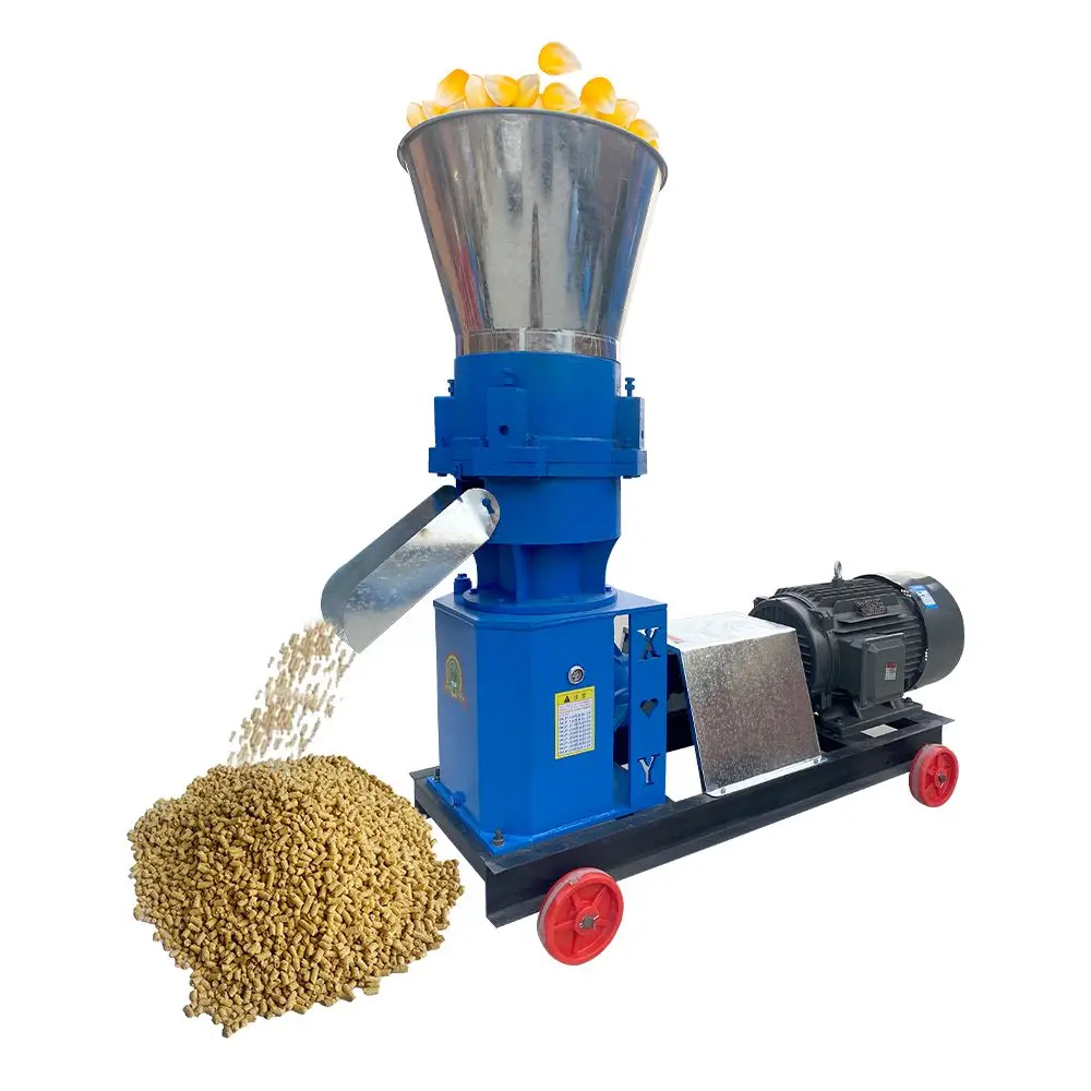 

Mini Small Wood Poultry Chicken Fish Pig Goat tle Animal Pellet Manufacturing Pelletizing Machine Feed Processing Machine
