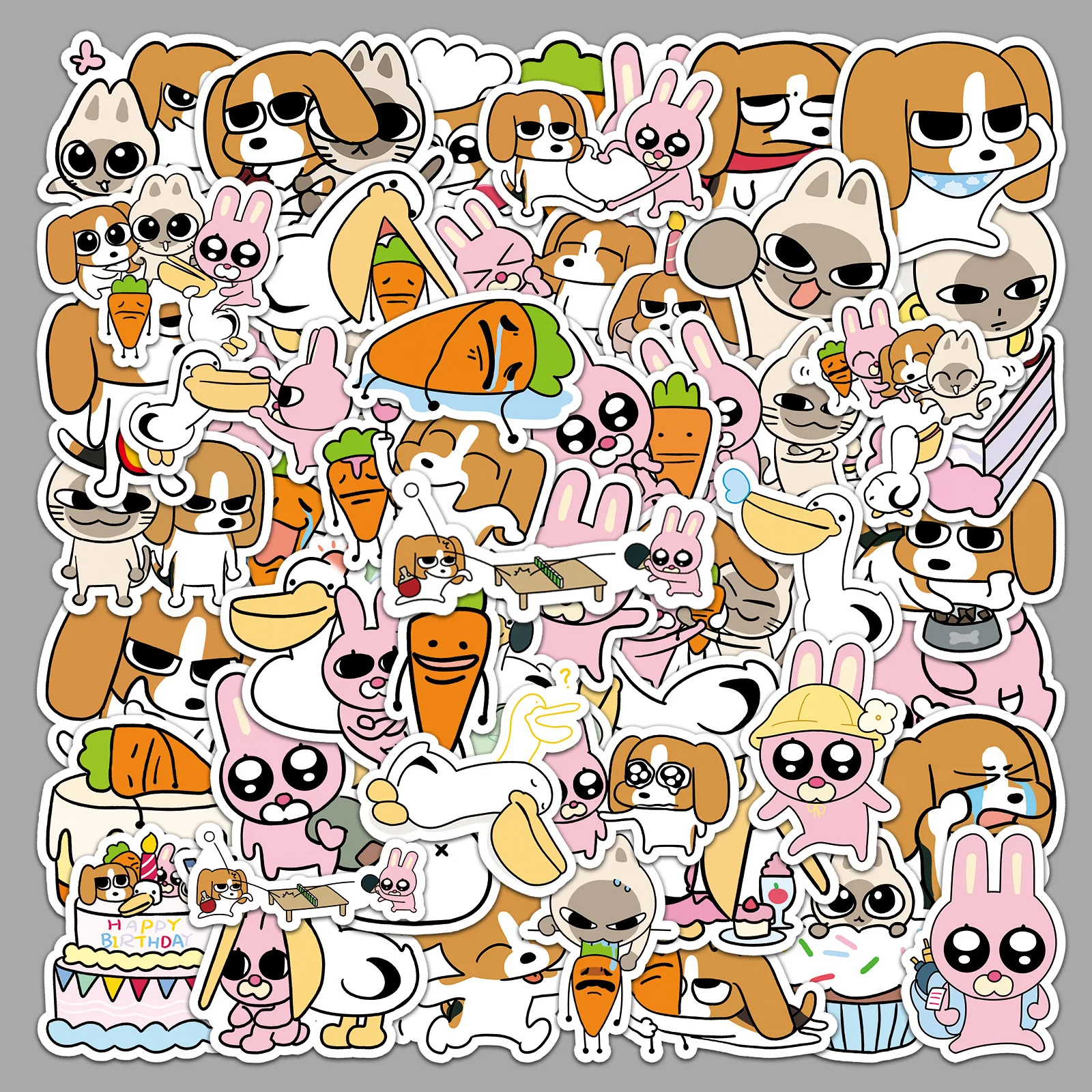 

10/30/52Pcs Siam Lipu Graffiti Stickers Cartoon Cute Decorative Stickers DIY Guitar Phone Laptop Suitcase Water Cup Skateboard