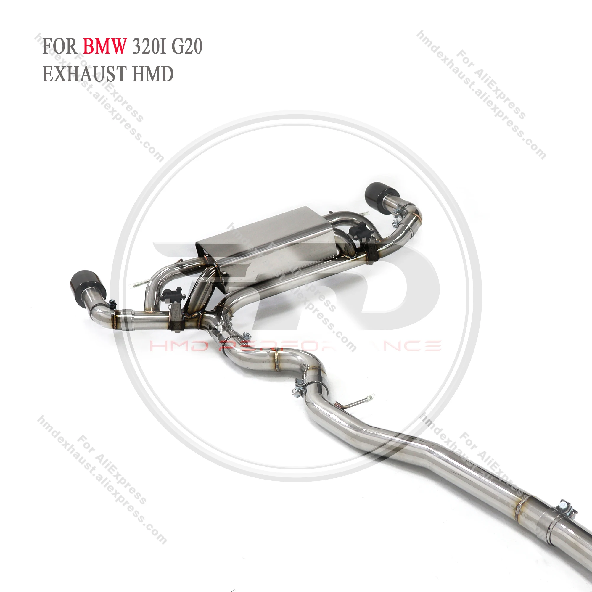 HMD Exhaust System Stainless Steel Performance Catback for BMW 320i G20 2.0T Muffler With Valve