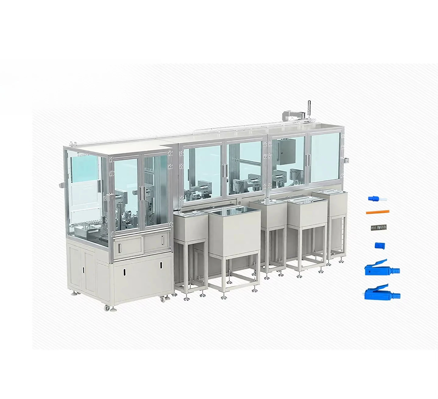 SC LC Optical Fiber Connectors Plugs Automatic Assembly Equipment Machine#Automation Machine