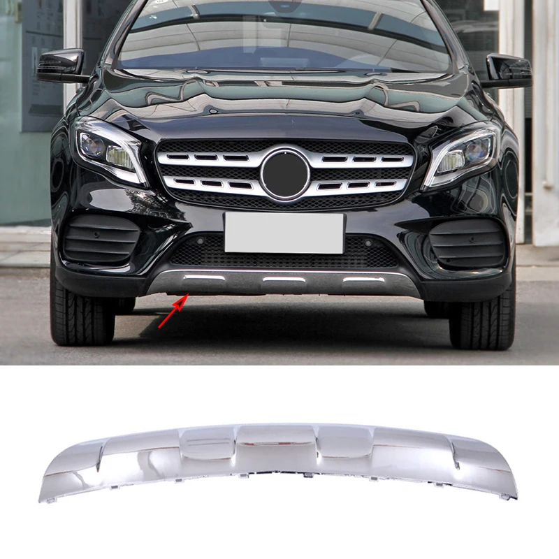 

A1568859600 A1568858600 For Mercedes Benz GLA X156 W156 GLA220d Front Bumper Chrome Chromium Trim Lower Grille Spoiler Diffuser