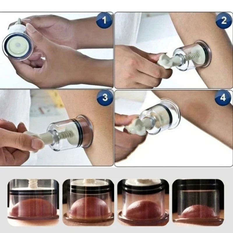 VACUum Sution Cupping Cup Mamilo Potenciador Latas de Massagem Plástico EngargerBody Breas Cups